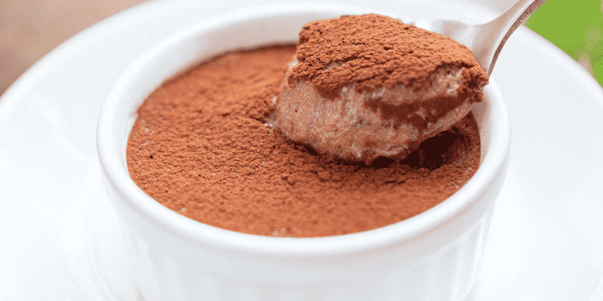 Mousse de café delicioso sobremesa da vovó