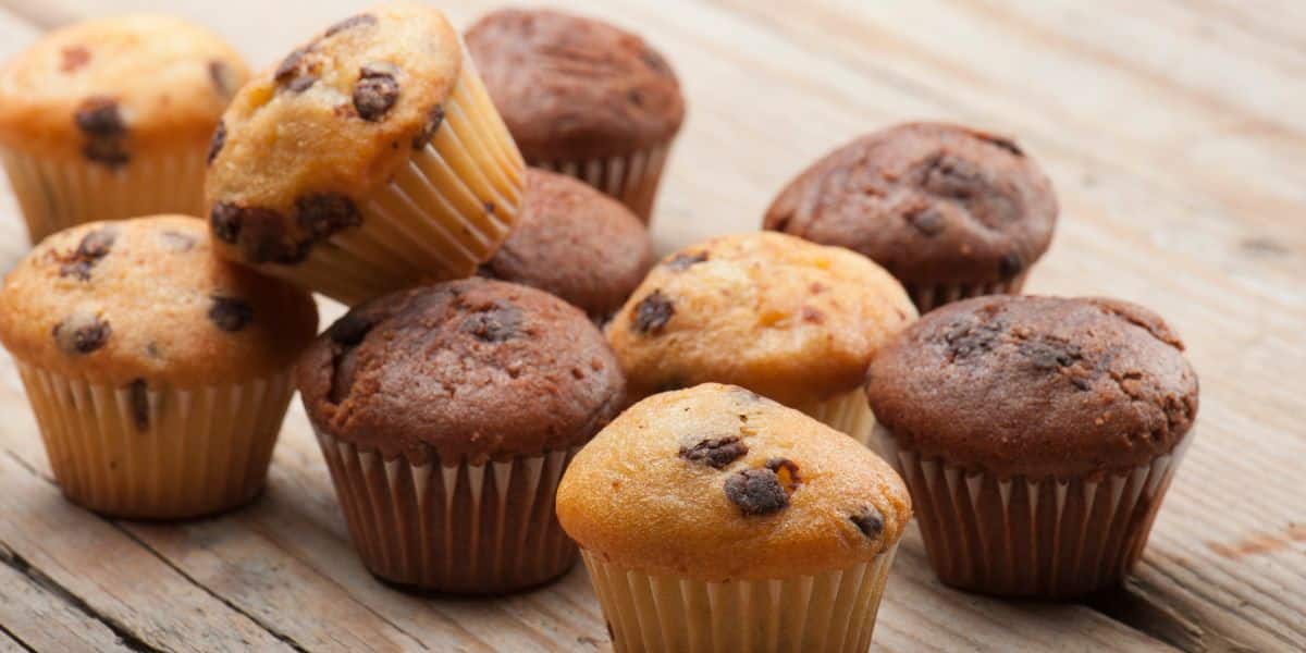 Receita de muffin de chocolate fácil