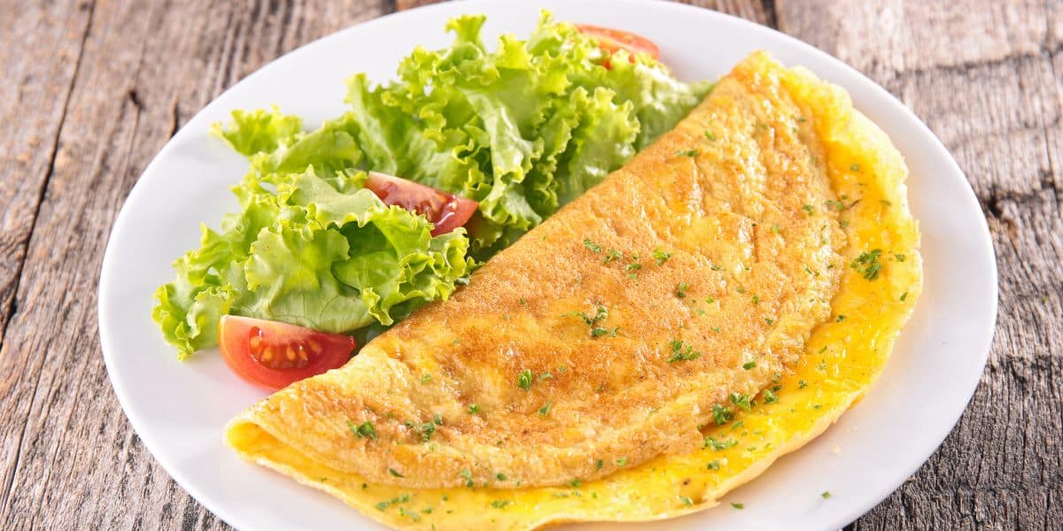 Receita de omelete simples e rápido