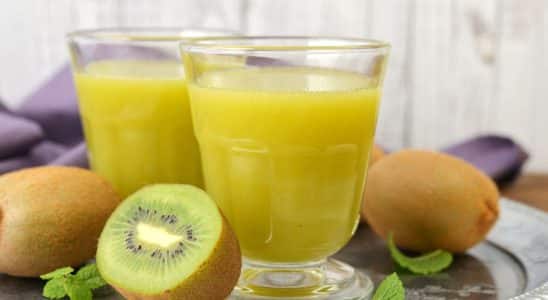 suco de kiwi com maçã