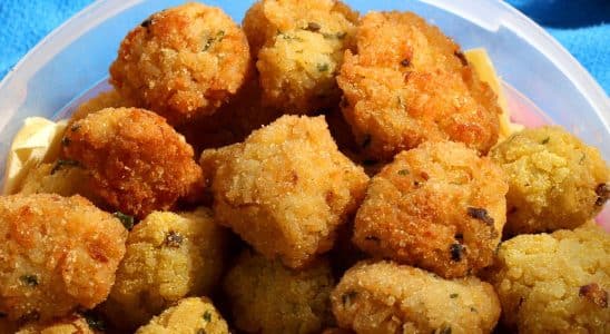 receita simples de bolinho de arroz