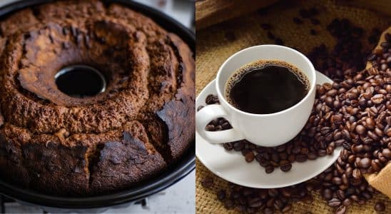 como fazer bolo de café simples