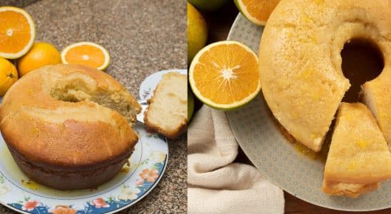 bolo de laranja fofo de liquidificador