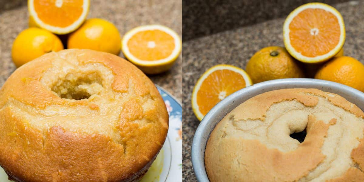 Bolo de laranja sem leite 