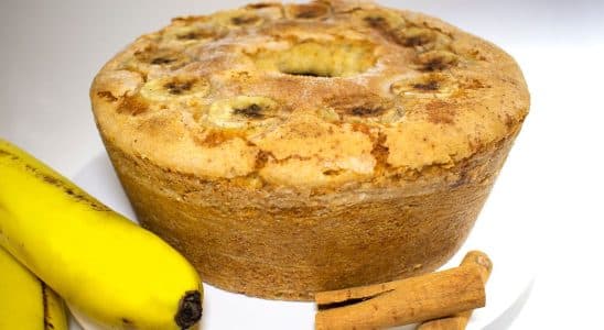 bolo de banana sem glúten