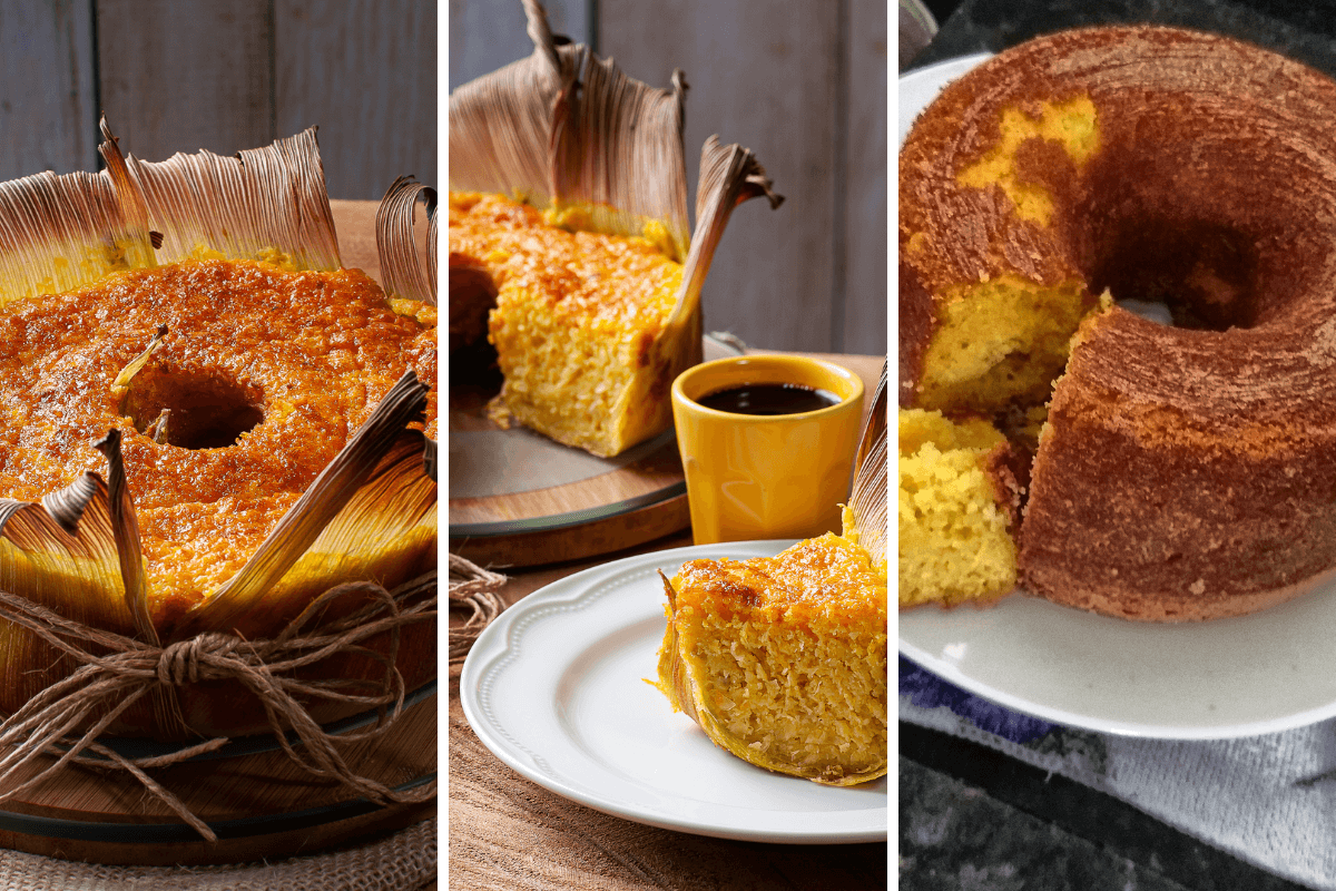 Bolo de milho verde sem farinha de trigo delicioso e fácil de fazer