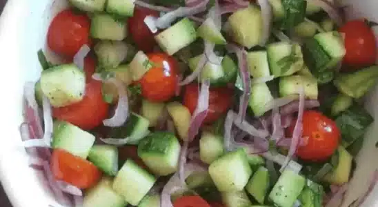 salada de abobrinha
