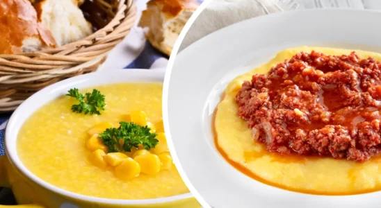 Polenta com Carne Moída