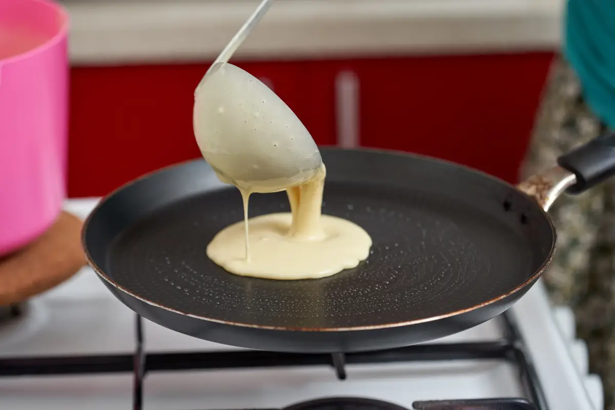 Receita de massa de panqueca simples
