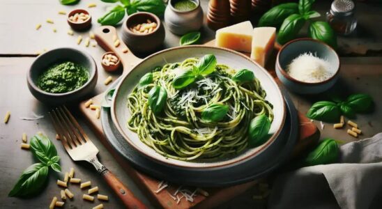 Espaguete ao Pesto de Manjericão: Receita Fácil e Deliciosa!