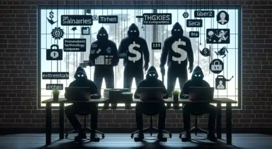 Imagem de capa horizontal representando golpe vaga emprego WhatsApp em 2025 com nomes como Amazon, Google e Meta